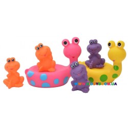 Набор игрушек для ванной Веселые друзья Baby Team 9001